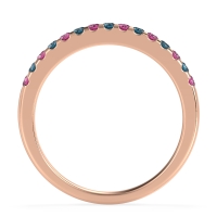 Half Eternity Pave Classic Agava Band