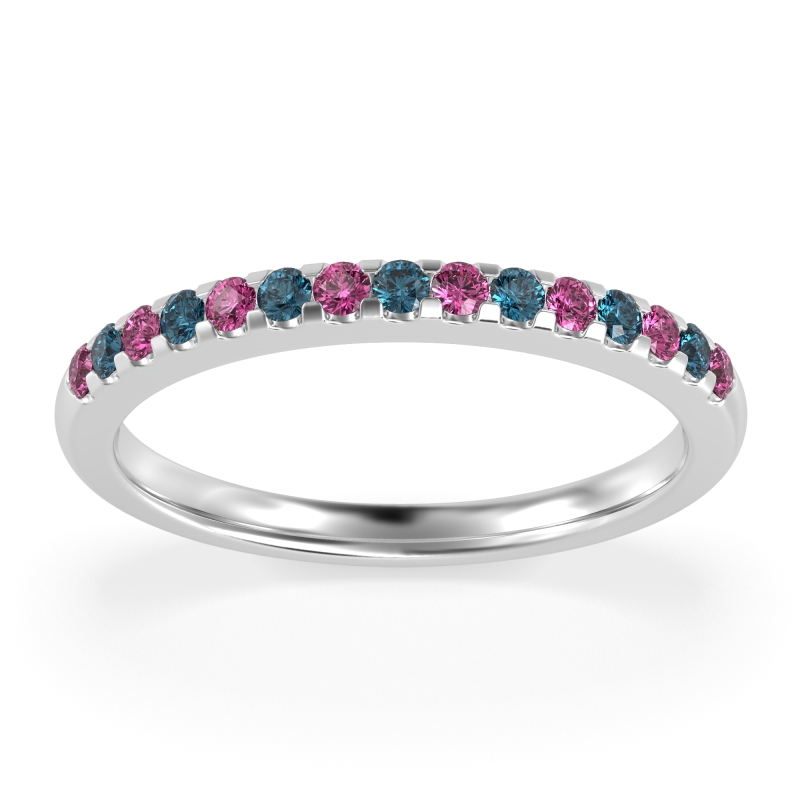 Half Eternity Pave Classic Agava Band