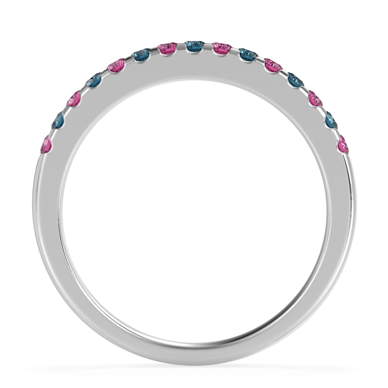 Half Eternity Pave Classic Agava Band