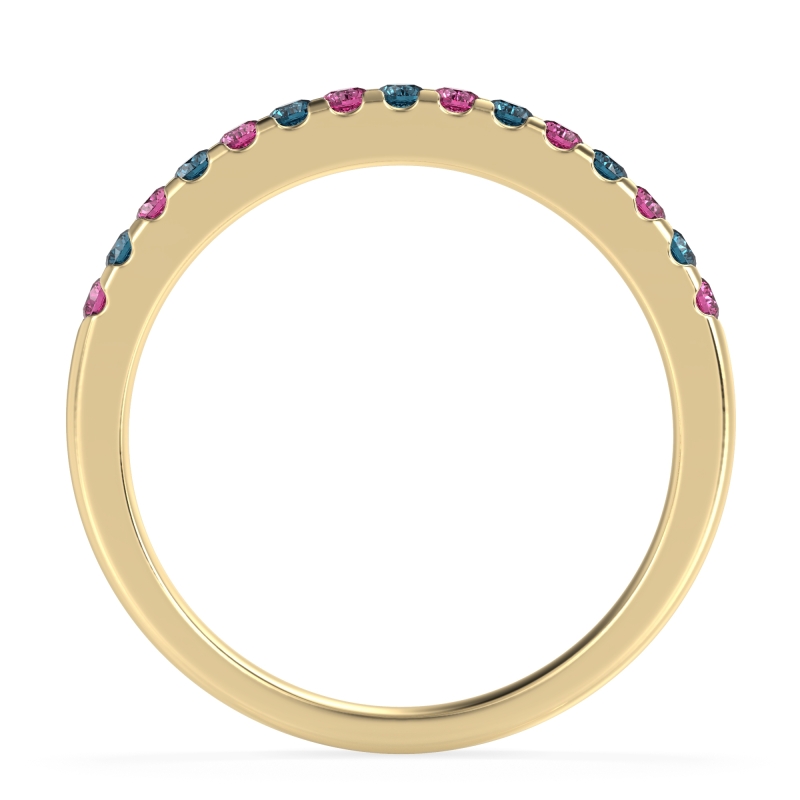 Half Eternity Pave Classic Agava Band