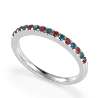 Half Eternity Pave Classic Agava Band
