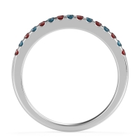 Half Eternity Pave Classic Agava Band