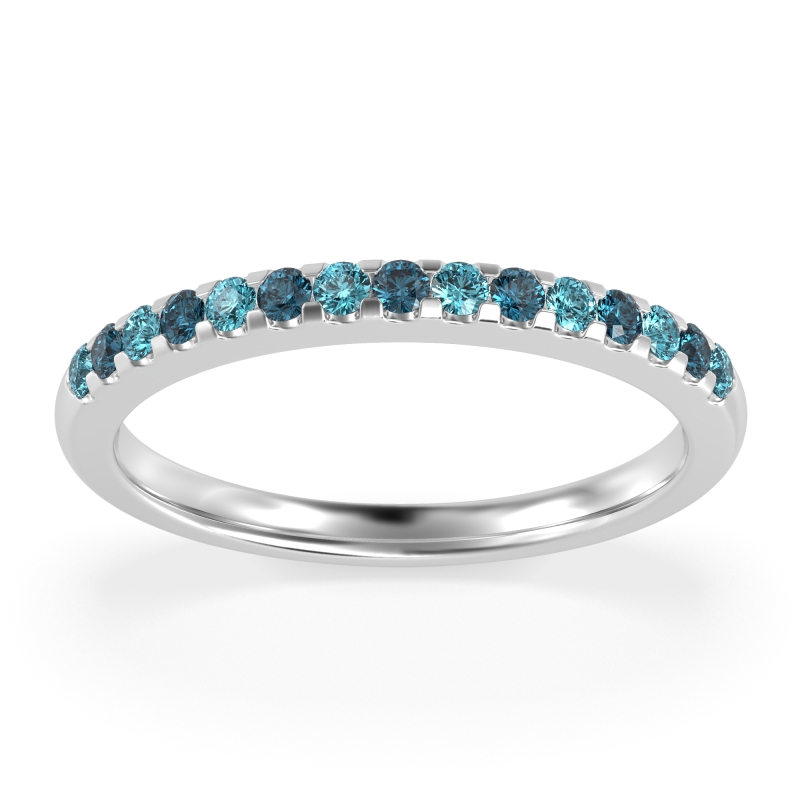 Half Eternity Pave Classic Agava Band