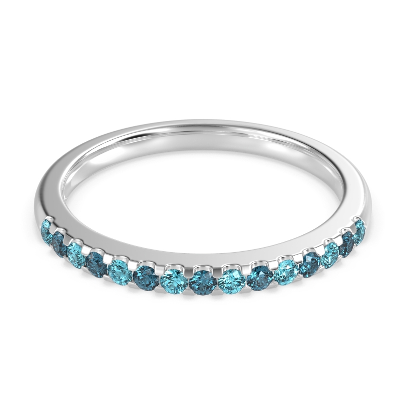 Half Eternity Pave Classic Agava Band