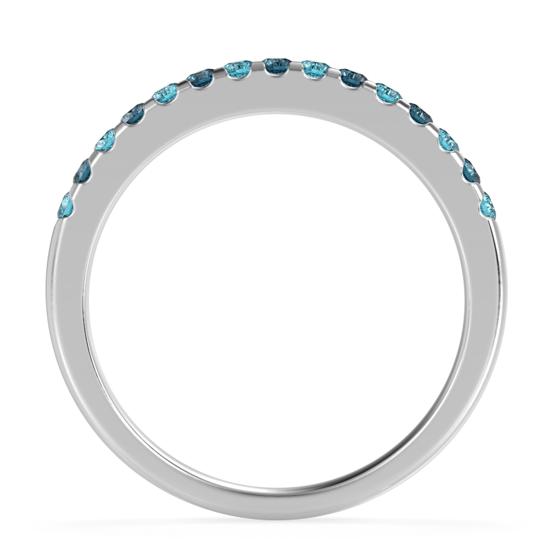 Half Eternity Pave Classic Agava Band