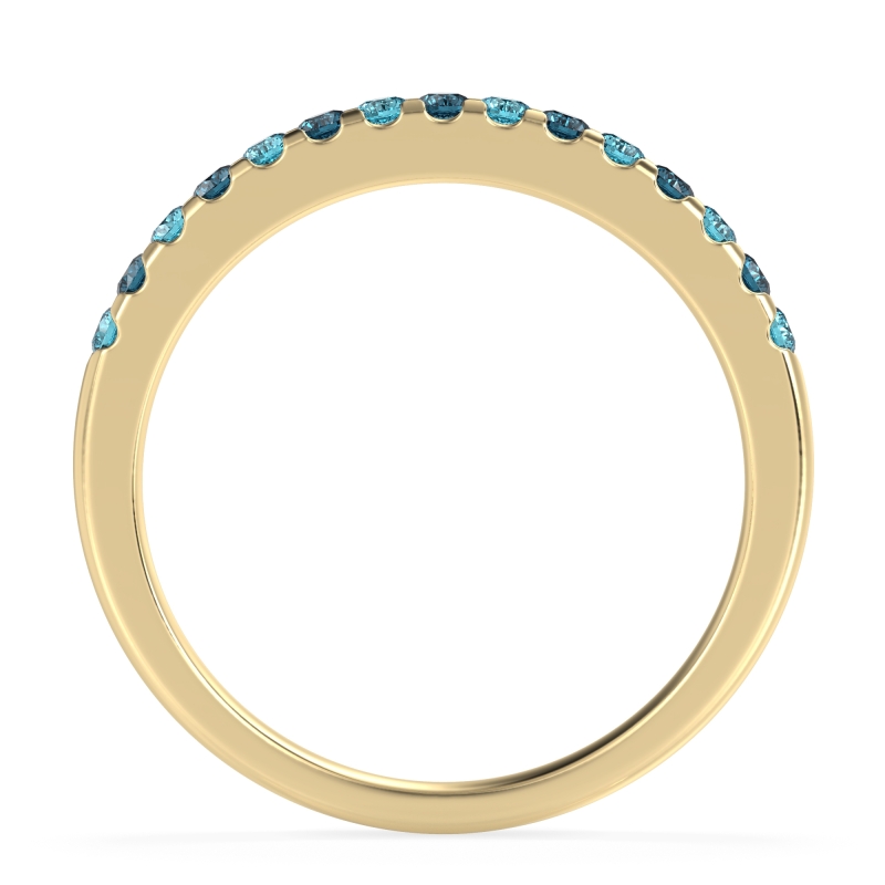 Half Eternity Pave Classic Agava Band