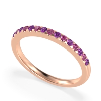 Half Eternity Pave Classic Agava Band