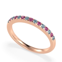 Half Eternity Pave Classic Agava Band