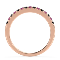 Half Eternity Pave Classic Agava Band