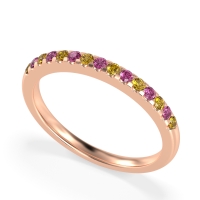 Half Eternity Pave Classic Agava Band