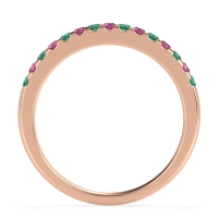 Half Eternity Pave Classic Agava Band