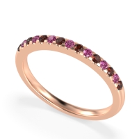 Half Eternity Pave Classic Agava Band