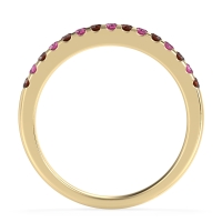 Half Eternity Pave Classic Agava Band