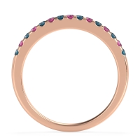 Half Eternity Pave Classic Agava Band