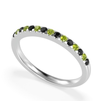 Half Eternity Pave Classic Agava Band