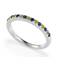 Half Eternity Pave Classic Agava Band