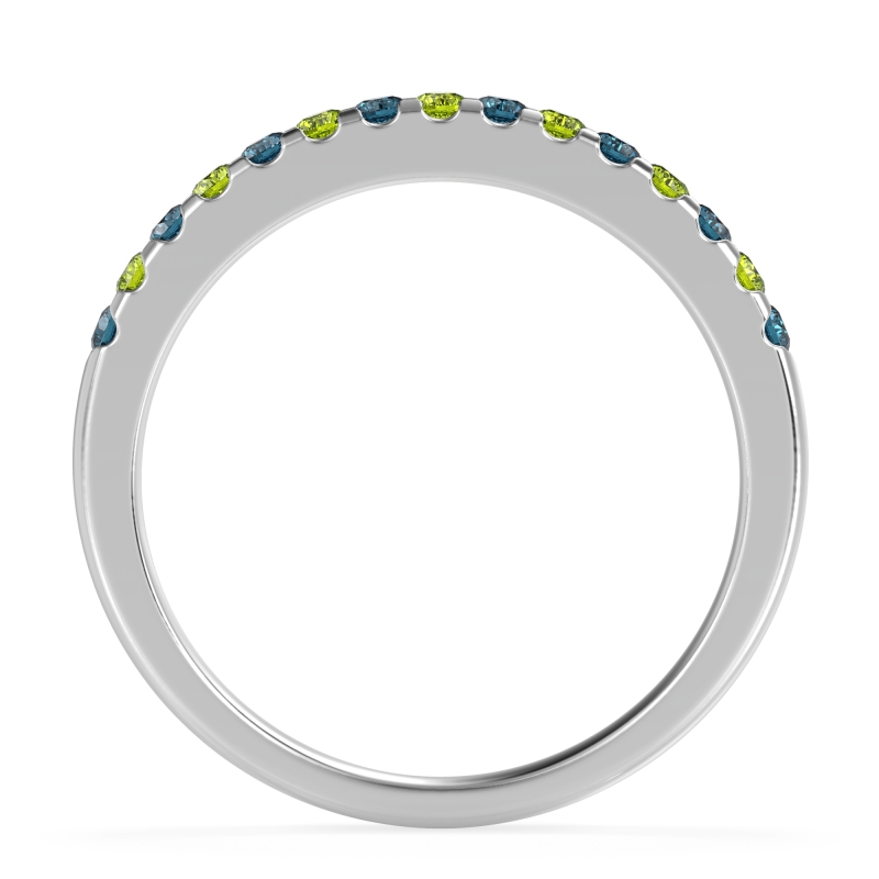 Half Eternity Pave Classic Agava Band