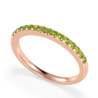 Half Eternity Pave Classic Agava Band