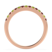 Half Eternity Pave Classic Agava Band