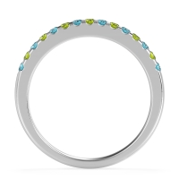 Half Eternity Pave Classic Agava Band