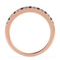 Half Eternity Pave Classic Agava Band