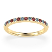 Half Eternity Pave Classic Agava Band