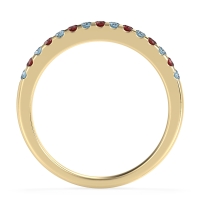 Half Eternity Pave Classic Agava Band