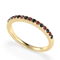 Half Eternity Pave Classic Agava Band