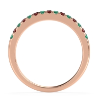 Half Eternity Pave Classic Agava Band