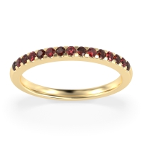 Half Eternity Pave Classic Agava Band