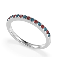 Half Eternity Pave Classic Agava Band