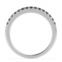 Half Eternity Pave Classic Agava Band