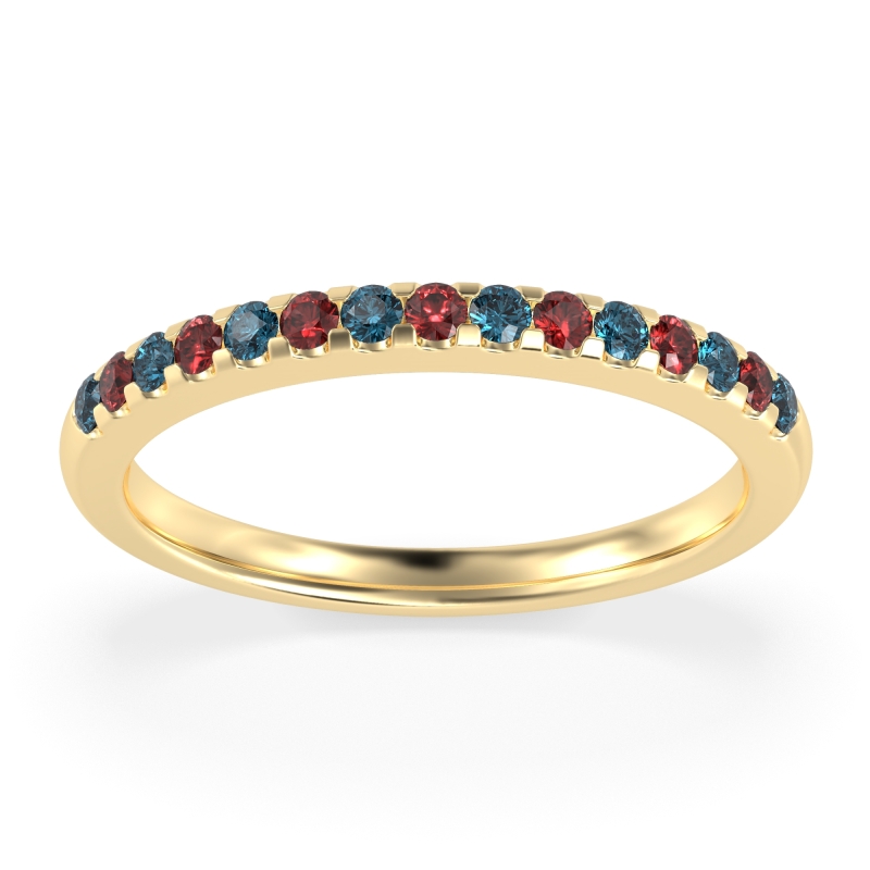 Half Eternity Pave Classic Agava Band