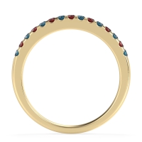 Half Eternity Pave Classic Agava Band