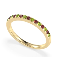 Half Eternity Pave Classic Agava Band