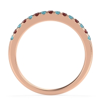 Half Eternity Pave Classic Agava Band