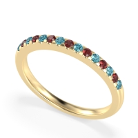 Half Eternity Pave Classic Agava Band