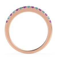 Half Eternity Pave Classic Agava Band