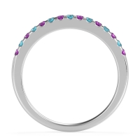 Half Eternity Pave Classic Agava Band