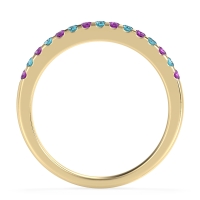 Half Eternity Pave Classic Agava Band