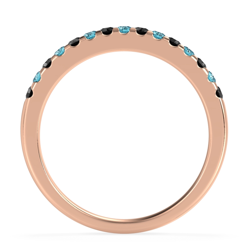 Half Eternity Pave Classic Agava Band