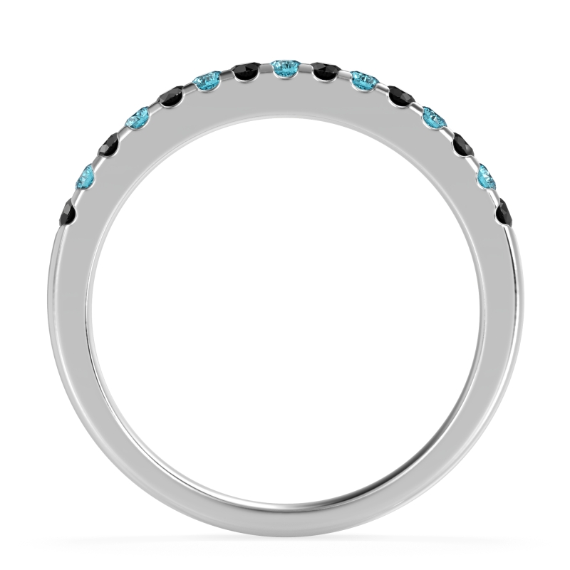 Half Eternity Pave Classic Agava Band
