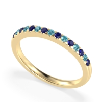 Half Eternity Pave Classic Agava Band