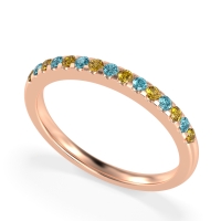 Half Eternity Pave Classic Agava Band