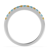 Half Eternity Pave Classic Agava Band