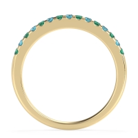 Half Eternity Pave Classic Agava Band
