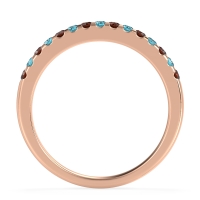 Half Eternity Pave Classic Agava Band