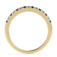 Half Eternity Pave Classic Agava Band