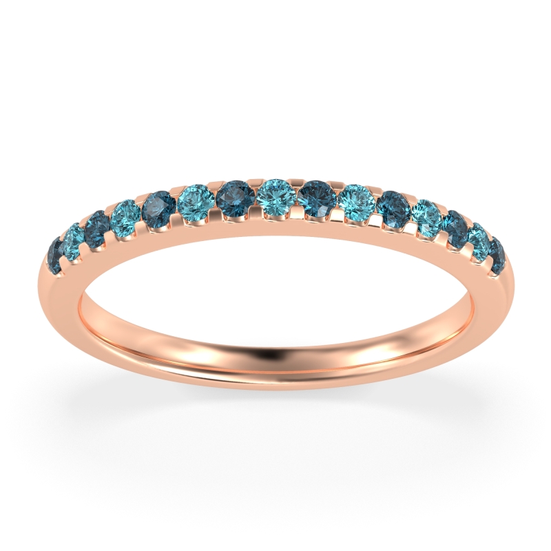 Half Eternity Pave Classic Agava Band