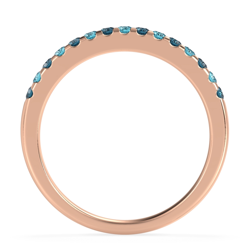 Half Eternity Pave Classic Agava Band